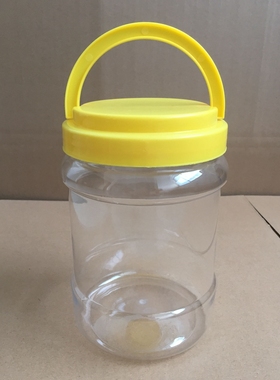 2000g2kg手提盖蜂蜜瓶 1600ml透明塑料瓶坚果瓶 大瓶子(K107)