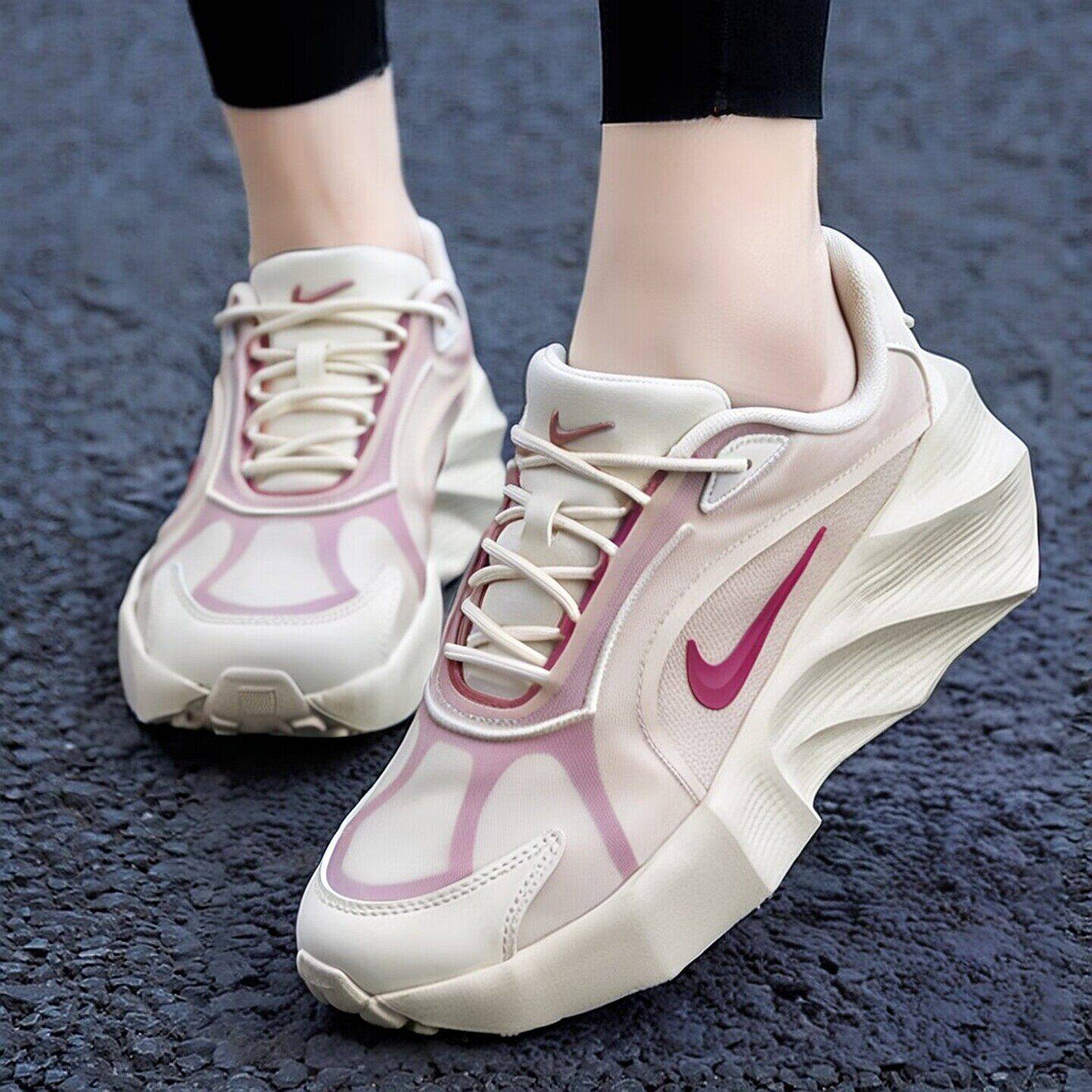 Nike耐克鞋子粉色女鞋2026年春季新款运动鞋厚底休闲鞋透气跑步鞋