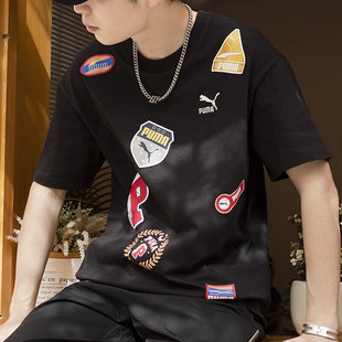 彪马T恤男女装 舒适透气休闲短袖 夏季 运动服潮流时尚 上衣 新款 Puma