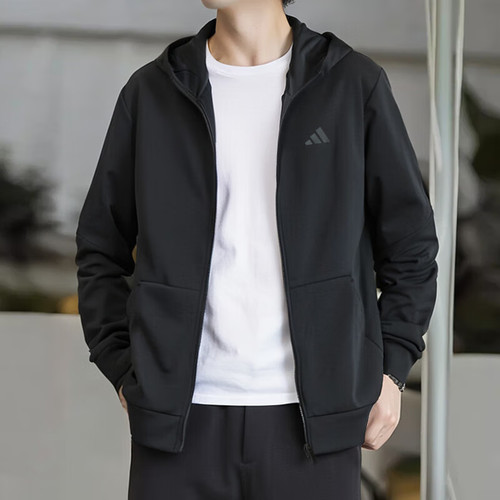 阿迪达斯健身运动服外套假一罚十