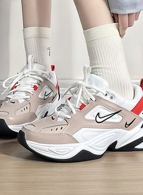 Nike耐克M2K鞋子冬季新款女鞋厚底运动鞋轻便老爹鞋跑步鞋AO3108