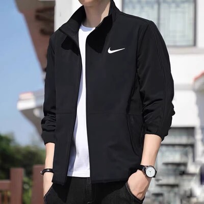 耐克立领外套男装运动服假一罚十