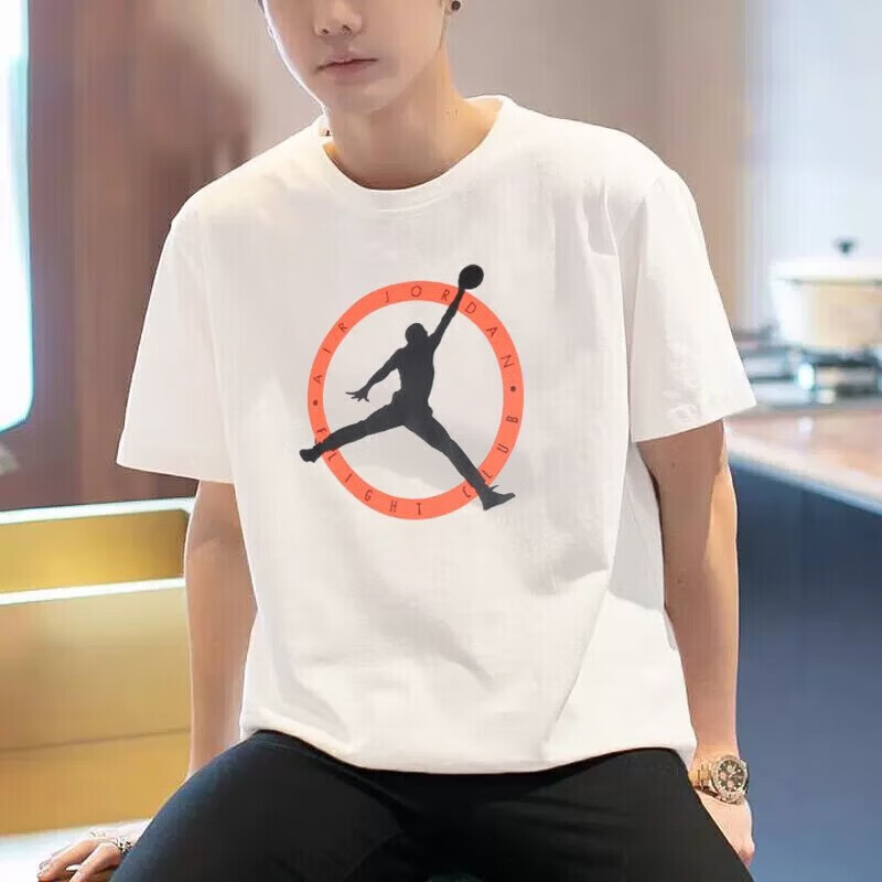 耐克男装T恤上衣夏季新款运动服青年学生棉质舒适透气圆领半袖T恤