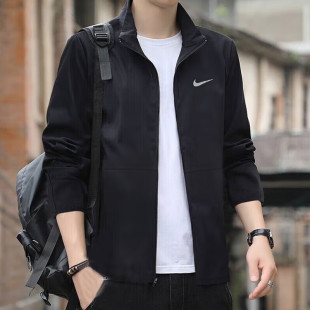 NIKE耐克正品夹克外套男士2026春季新款运动服立领上衣速干防风衣