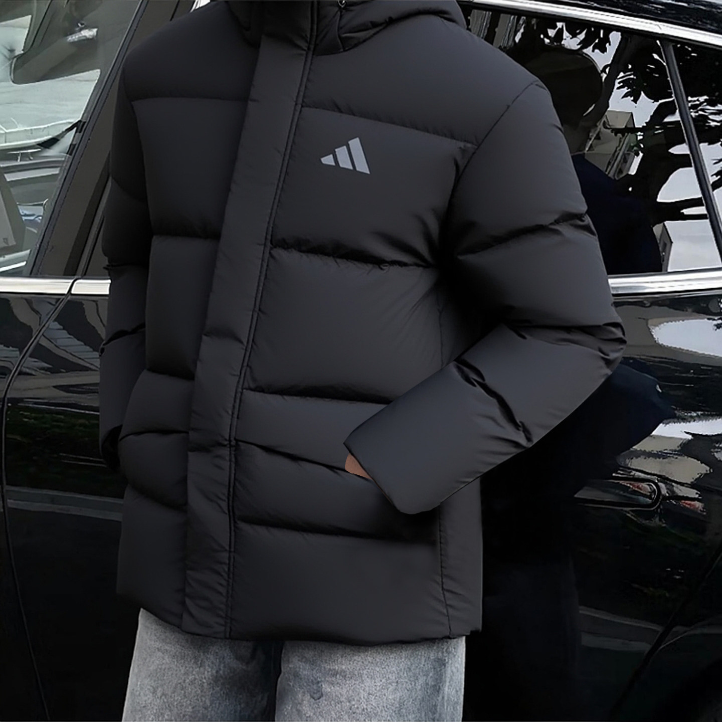 阿迪达斯男冬季保暖防风羽绒服