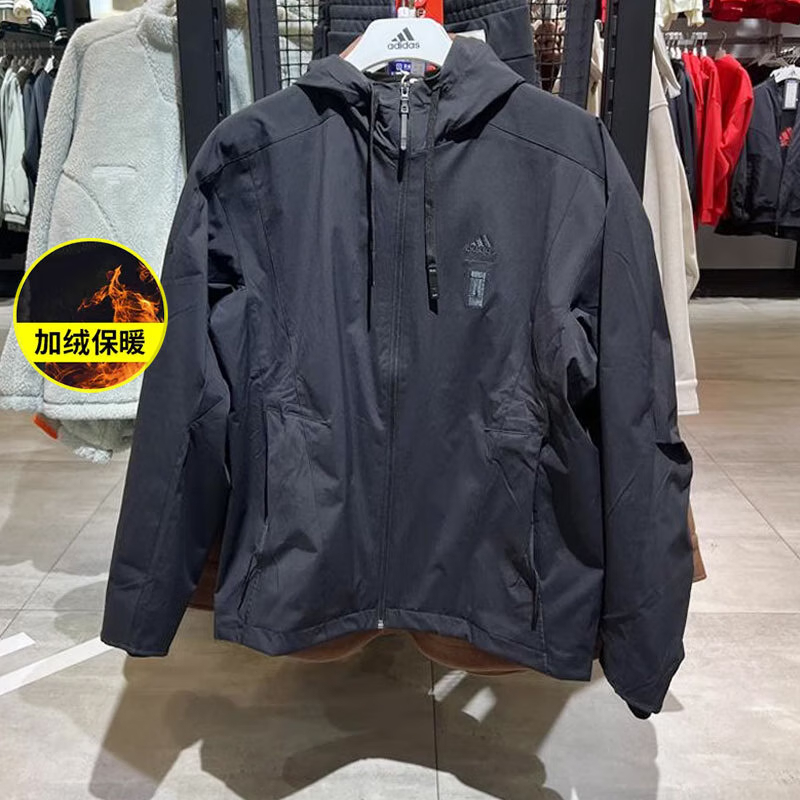 阿迪达斯运动防风服外套假一罚十