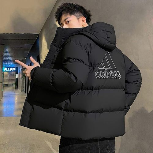 正品假一赔十羽绒服男冬黑色外套