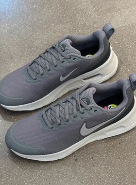 Nike耐克灰色跑步鞋男鞋春季AIR MAX气垫鞋缓震轻便防滑男运动鞋