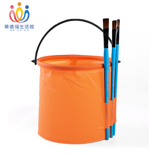 便携折叠小水桶多功能伸缩洗笔桶