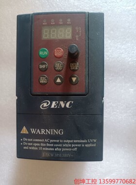 （创坤设备）易能ENC变频器eds800-4t0015n拆机一台，功能正