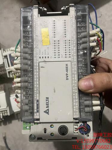 （创坤设备）台达PLC，型号DVP48EH00T3 功能完好，实物拍摄