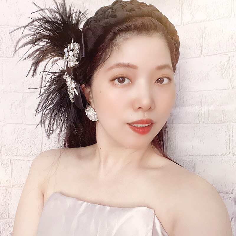 2026新款小众高级感鸵鸟毛发箍