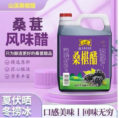 山西特产桑葚醋酸甜可直接喝厨房调菜手工粮食桑椹传统工艺酿制醋