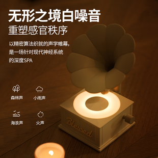 blessed盲盒展示架音响zisiga等待旋转发光蓝牙音箱留声机送礼物