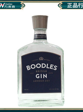 波得仕英国金酒 BOODLES BRITISH GIN700ml英国进口杜松子酒基酒
