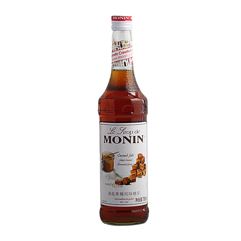 莫林MONIN 海盐焦糖风味糖浆700ml玻璃瓶装 l咖啡鸡尾酒果汁饮料