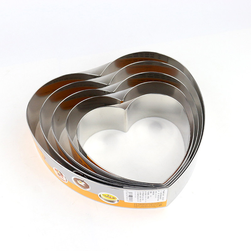 三能烘焙模具 心形圈心型慕斯圈6寸8寸sn3365  屋诺蛋糕圈sn3363