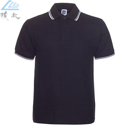 正装翻领夏季男士工作服短袖t恤