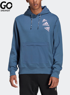 Adidas/阿迪达斯正品M Q4 BL HD 情侣款加绒运动卫衣HL9382