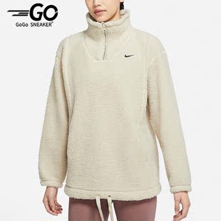 DD6475 女子运动羊羔绒保暖立领套头衫 206 耐克正品 Nike