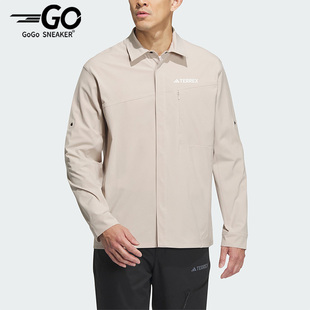 Adidas SLEEVESHIRT男子户外运动翻领夹克IL8943 阿迪达斯正品