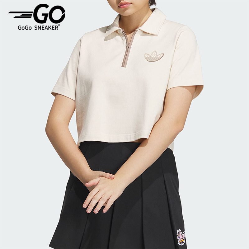 阿迪达斯三叶草男女运动POLO衫