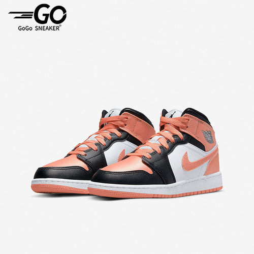 Nike/耐克正品Air Jordan 1 Mid (GS) 大童休闲运动鞋DM9077-108