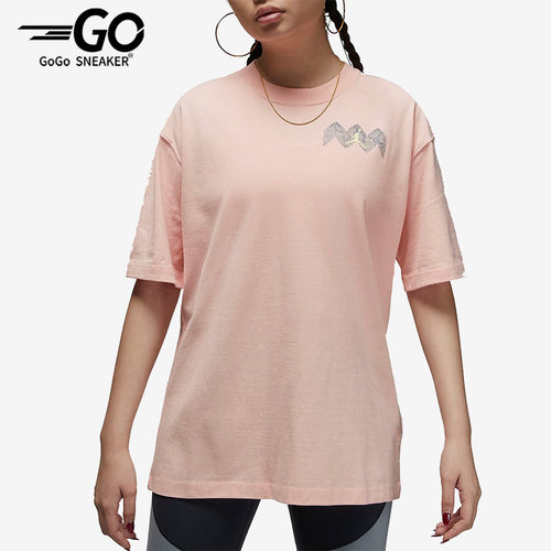 Nike/耐克正品JORDAN女子时尚跑步训练透气印花短袖T恤DO5015-800