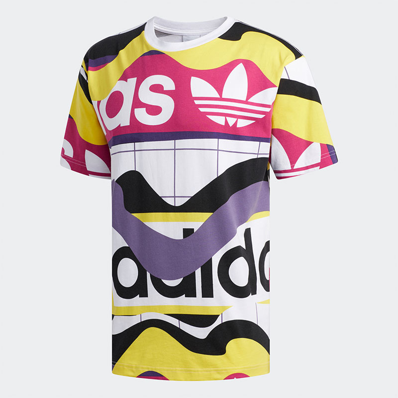 Adidas/阿迪达斯正品三叶草夏季男子运动短袖T恤 FM1553