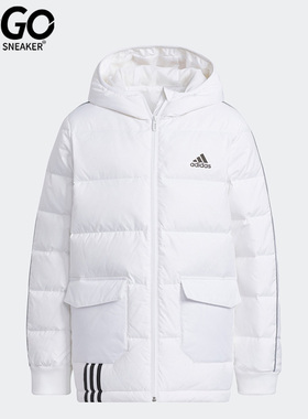 Adidas/阿迪达斯正品冬季大童防风运动保暖羽绒服 H45036