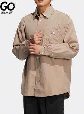 Adidas/阿迪达斯正品三叶草SPEED SHIRT LS男长袖衬衫HU1231