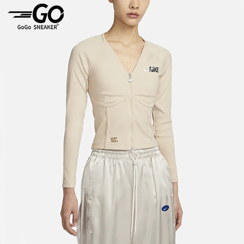 Nike/耐克正品女子休闲运动鱼骨开衫外套FD4797-126