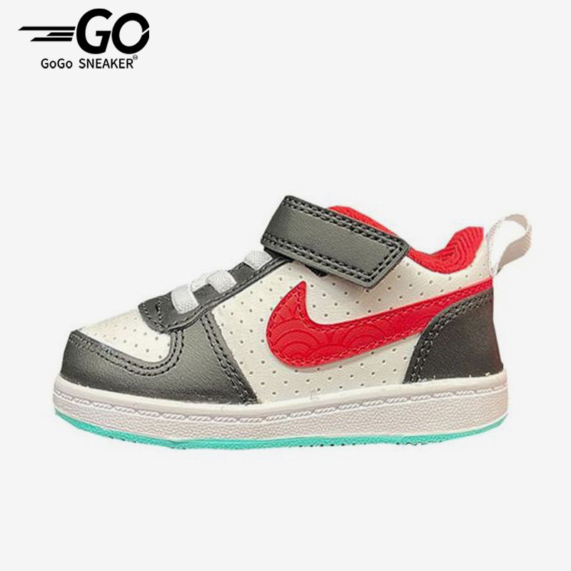 nike/耐克正品court borough男女婴童魔术贴运动休闲鞋dq5356-161