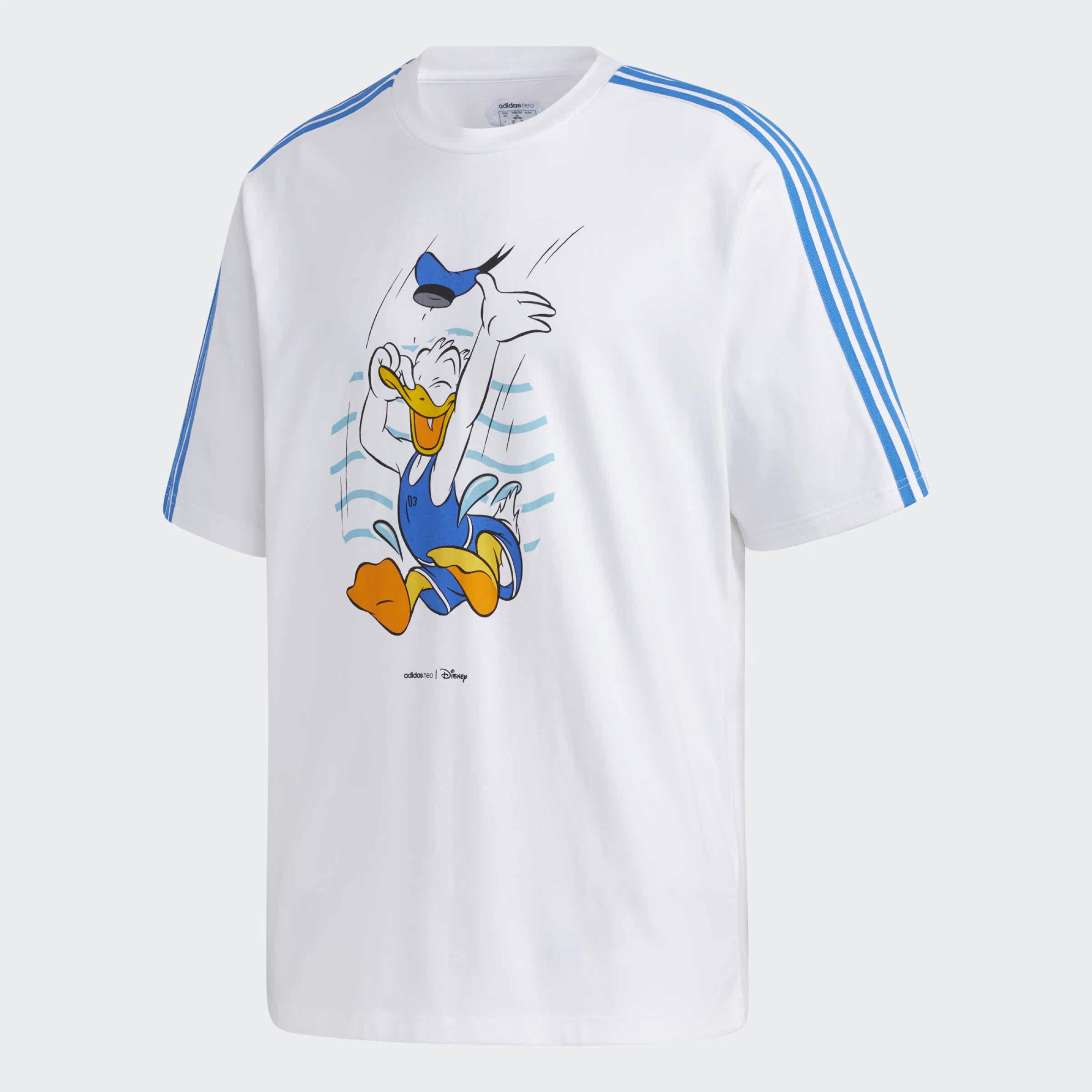 Adidas/阿迪达斯正品夏季NEO唐老鸭男子运动短袖T恤 GJ5646