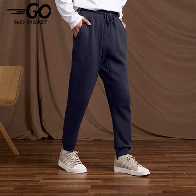 Adidas/阿迪达斯正品2022男士加绒保暖束脚长裤HM3284