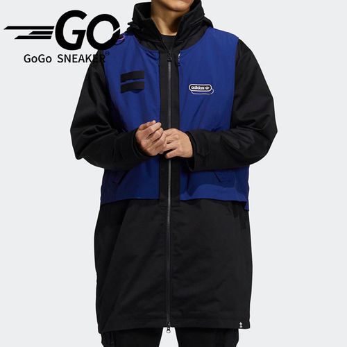 Adidas/阿迪达斯正品三叶草男子中长款夹克外套HC0371