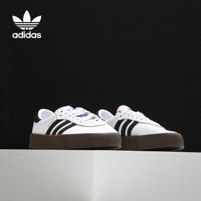 Adidas/阿迪达斯正品三叶草SAMBAROSE W 女子经典厚底板鞋 AQ1134