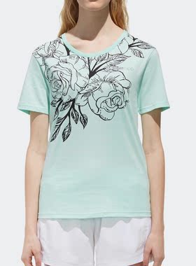Adidas/阿迪达斯正品 Neo女装运动休闲透气短袖T恤 DU2374