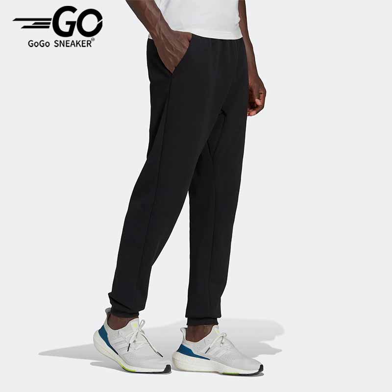 阿迪达斯春男子运动束脚针织长裤