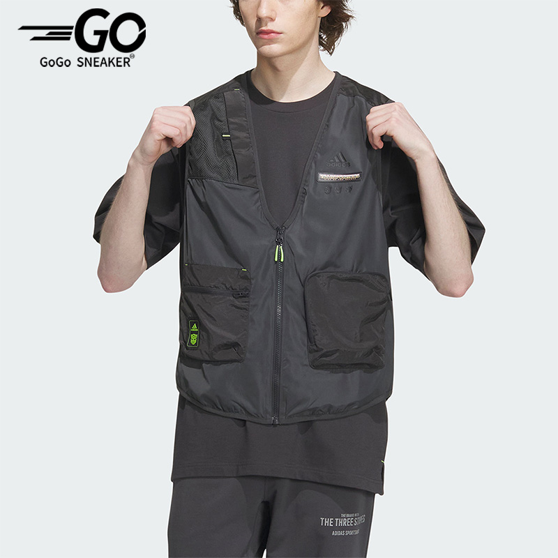 阿迪达斯男子运动马甲