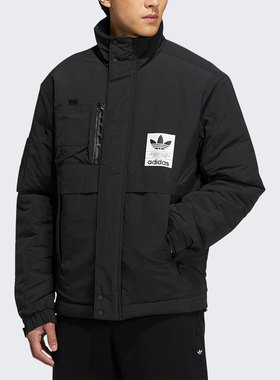 Adidas/阿迪达斯正品三叶草男子时尚潮流运动保暖棉衣 H66011