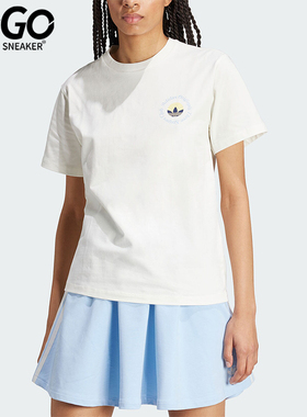 Adidas/阿迪达斯正品三叶草GRAPHIC TEE 女士运动短袖IR7473