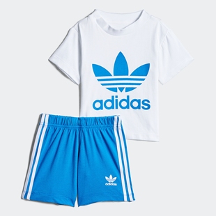 夏季 男女婴童休闲运动套装 阿迪达斯正品 Adidas FI8319