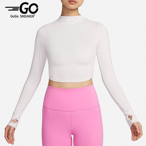 Nike/耐克正品春季女士简约休闲短款长袖T恤FZ6567-030