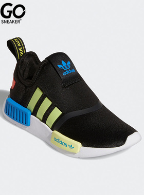Adidas/阿迪达斯正品三叶草NMD 360 C儿童一脚蹬休闲运动鞋GX8390