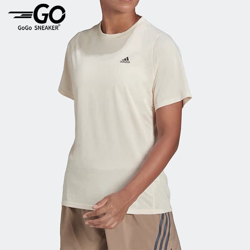 阿迪达斯女跑步短袖简约运动T恤