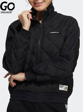 Adidas/阿迪达斯正品Neo 女子运动休闲保暖棉服H18628