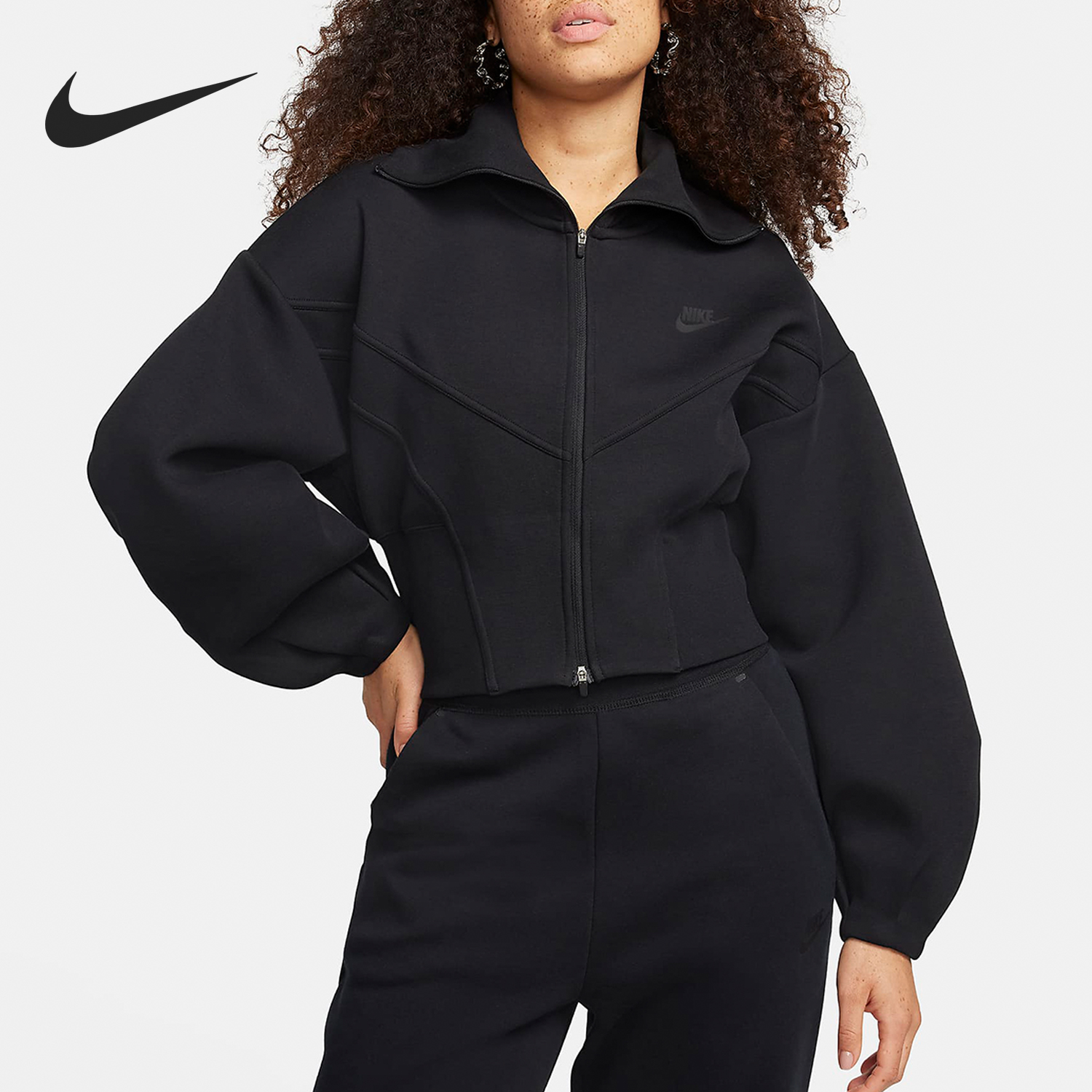 Nike/耐克正品24年女士宽松开襟运动休闲夹克外套FN2524