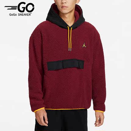 Nike/耐克正品Air Jordan男子冬运动加绒耐磨保暖卫衣 DV1587-680