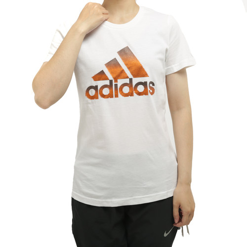 Adidas/阿迪达斯正品夏季女子运动休闲透气宽松短袖T恤FJ5012